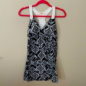 Pink republic crochet halter dress